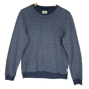 MARINE LAYER Men’s Fleece Crewneck Blue Long Sleeve Pullover size medium